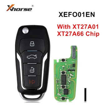 10 шт./лот Xhorse XEFO01EN Универсальный Брелок с дистанционным управлением для Ford Style с чипом Supermode для VVDI Key Tool VVDI2