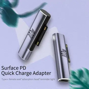 102 Вт USB Type C PD Штекер для Быстрой зарядки Конвертер для Microsoft Surface Pro 8 7 6 5 4 3 Go USB-C Адаптер Для Surface Book 1 2 3