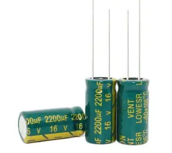 16V2200UF 2200 мкФ 16 В Алюминиевые электролитические конденсаторы Размер: 10*20 мм Лучшее качество, Новый origina