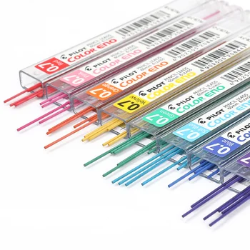 1шт Японский ПИЛОТНЫЙ Цветной Грифель для механических Карандашей ENO 0.7 Красочные Заправки PLCR-7 8 Цветов 3 Грифеля Смешанного цвета