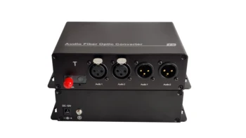 2-Канальный Xlr Сбалансированный аудио-оптический преобразователь AEB/EBU аудио Xlr-оптоволоконный преобразователь