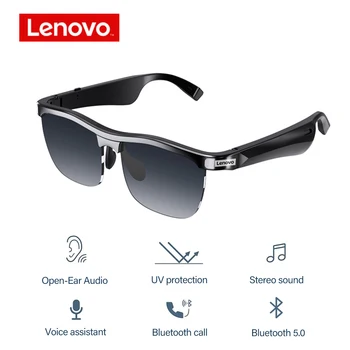 2022 Lenovo MG10, умные Bluetooth-очки, гарнитура с костной проводимостью, Спортивный автомобиль, Bluetooth-музыка, Стильные и портативные наушники