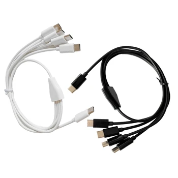 4 В 1 USB Type-C кабель для зарядки, универсальный шнур для телефонов, планшетов, колодок, шнур питания для 50 см Y9RF