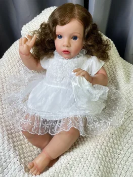 60 см, куклы-реборн для малышей, Мисси, Реалистичная высококачественная коллекционная кукла ручной работы, Кукла-Реборн для девочек, Рождественский подарок, игрушка