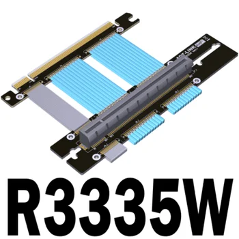 ADT-link R3335W PCIe4.0 16x Удлинитель видеокарты Гибкий Полноскоростной PCI-E 4.0 GPU Riser Cable 90 ° Для корпуса ASUS ROG