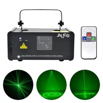 AUCD IR Remote PRO Mini Портативный 8-канальный DMX Сканер зеленого луча Лазерные фонари Для Дискотеки, вечеринки, Проектор, Шоу, Светодиодное освещение сцены DM-G50