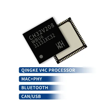 CH32V208 MCU 32-разрядный беспроводной RISC-V 2 Мбит/с с низким энергопотреблением Bluetooth BLE связь 5 шт./лот