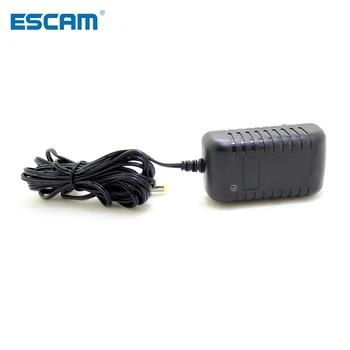 ESCAM 3 метра ЕС штекер AC/DC Адаптер питания зарядное устройство 3 м Кабель питания для камеры видеонаблюдения AC 100-240 В DC 12V 2A (2,1 мм * 5,5 мм)