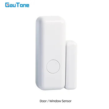 GauTone Беспроводной Домашний Датчик двери 433 МГц для сигнализации, оповещения из приложения, датчик окна, детектор
