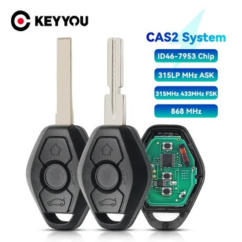 KEYYOU 315LP 315 433868 МГц Дистанционный ключ PCF7953 ID46 Чип Для BMW CAS2 System 5 7 Серии E46 E60 E83 E53 E36 E38 E39 HU92 HU58