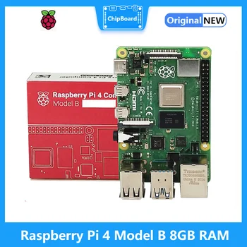Raspberry Pi 4 Модель B 8 ГБ оперативной памяти linux Плата разработки Cortex-A72 64-разрядный четырехъядерный процессор 1,5 ГГц SOC 2,4 и 5,0 ГГц WiFi Bluetooth 5,0