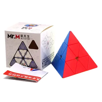 Shengshou Mr.M Магнитная Пирамидка 3x3 Mr.m Cube Волшебный Скоростной пазл Cubo Magico Игрушки без Наклеек для Детей