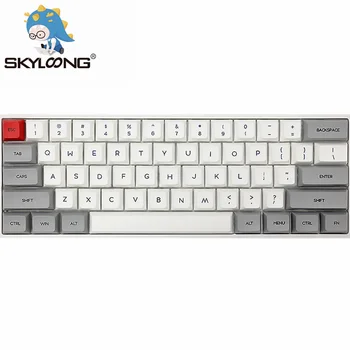 SKYLOONG SK61 61 Клавиша С Возможностью горячей замены Оптико-Механическая клавиатура PBT Shine Through С RGB подсветкой Программируемая Для Win/Mac/Gaming/PC