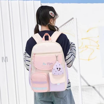 Sun Eight/ Новые модные школьные сумки для девочек 3-6 классов начальной школы, ортопедический рюкзак на плечо Большой емкости Mochila