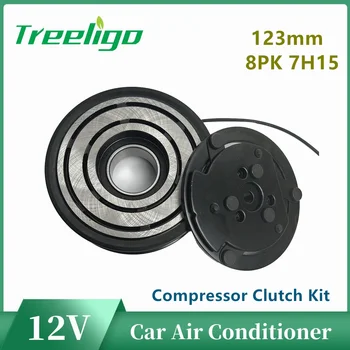 Treeligo 12 В 8PK 123 мм Автомобильный компрессор Кондиционера Комплект Сцепления Для Кондиционера P-COMP. 7H15 SD708 SD709 9238105NUI 9238105NUV