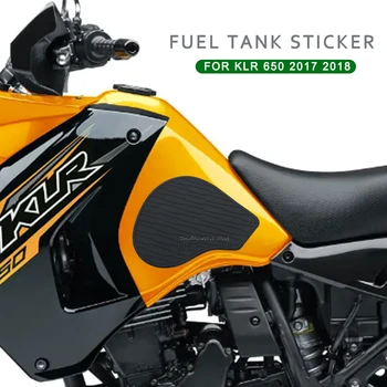 Аксессуары для мотоциклов Нескользящие Боковые наклейки на топливный бак, Резиновая наклейка Для Kawasaki KLR 650 KLR650 2017 2018-