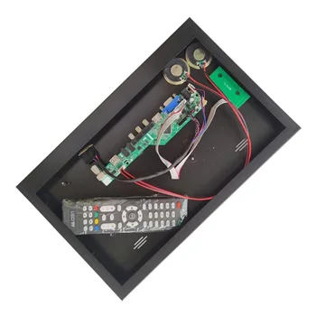 Алюминиевый сплав металлический корпус панель задняя крышка коробка + ТВ плата контроллера AV VGA Комплект для 40pin B140XW01 USB 14,0 