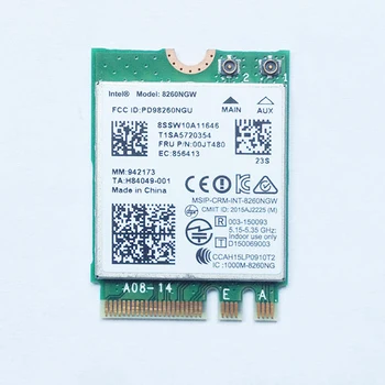 Беспроводная карта Int 8260 2x2AC + BT PCIE M.2 для Lenovo ThinkPad Y700-14ISK Yoga серии 910, FRU 00JT480 SW10A11646
