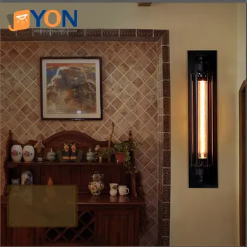 Внутренний Антикварный настенный светильник с флейтой Эдисона, железное искусство, американский индустриальный стиль, ретро ресторан, коридор, освещение коридора, настенный светильник
