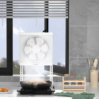 Вытяжной вентилятор для дыма 12 Дюймов Бытовой Вытяжной вентилятор Для кухни Удобный Вентилятор для дома Вытяжной вентилятор