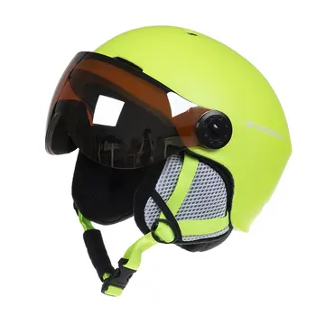 Горнолыжный шлем интегрально-литой Спорт на открытом воздухе скейтборд анти-туман шлем лыжный инвентарь для мужчин для женщин мотоцикл