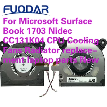 Для Microsoft Surface Book 1703 Nidec CC131K04 Вентиляторы охлаждения процессора Замена радиатора запчасти для ноутбука Новые