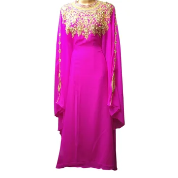 Женские сверкающие арабские модели из розового Дубая в европейских и американских тенденциях моды 52 дюйма