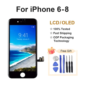 ЖК-дисплей для iPhone 6 7 8 s Plus Отображает Цену Заводского дисплея для сменного стекла iPhoneScreen