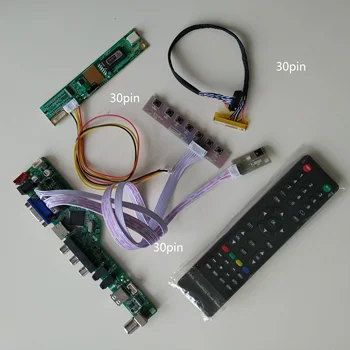 ЖК-телевизор, совместимый с HDMI, AV аудио, USB, VGA, 1 Плата контроллера CCFL-ламп для LP171WP4 (TL) (N2)/LP171W01 (A4) 1440X900 с карточным дисплеем