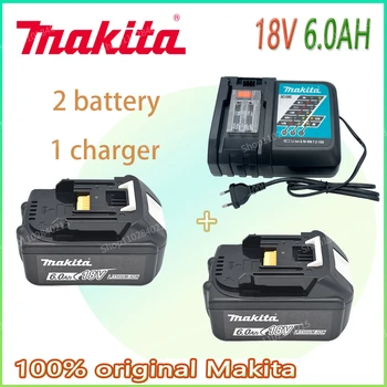 Зарядное устройство Makita 14,4 В 18 В Оригинальное Зарядное устройство DC18VRC Makita 6000 мАч Bl1830 Bl1430 BL1860 BL1890 Зарядное Устройство для инструмента USB Prot