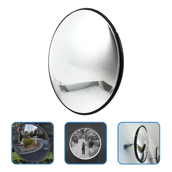 Зеркало безопасности, Профессиональное Зеркало для наблюдения за дорожным движением, Дорожное зеркало, Поворачивающее за угол, отражающее сферическое вогнуто-выпуклое зеркало