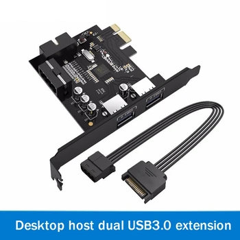 Карта расширения ORICO USB3.0 PCI Express Адаптер PCI-E для USB3.0 Настольная карта расширения 20 Pin для USB3.0 Карта расширения