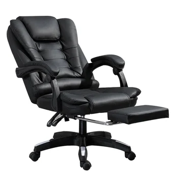 Кожаное массажное офисное кресло вращающегося типа с оплатой авансовым платежом, удобное для сидячего образа жизни, стабильная нагрузка