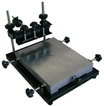 коммерческая небольшая станция ручной трафаретной печати SMT, станция ручной печати паяльной пастой, трафаретная печатная машина