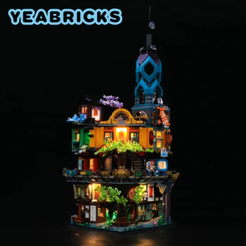 Комплект светодиодных ламп YEBRICKS для 71741 городских садов, набор строительных блоков (не включает модель), Кирпичные игрушки для детей