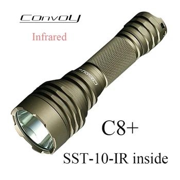 Конвой Инфракрасный C8 + с SST-10-IR 850nm 940nm свет 18650 Фонарик Linterna