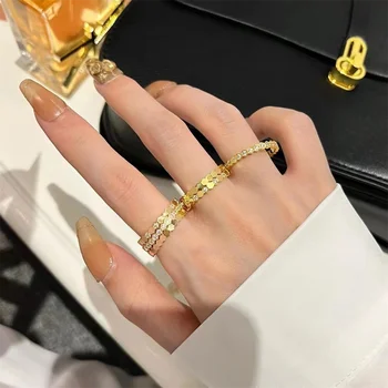 Красочный минималистичный стиль, роскошное кольцо из стерлингового серебра 925 пробы, золотое кольцо с блестящим кубическим цирконием в виде пчелиных сот, модные подарки для вечеринок.