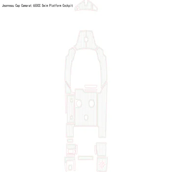 Крышка Jeanneau Camarat 650CC Коврик для кокпита на платформе для плавания, Коврик для пола из Тикового дерева EVA