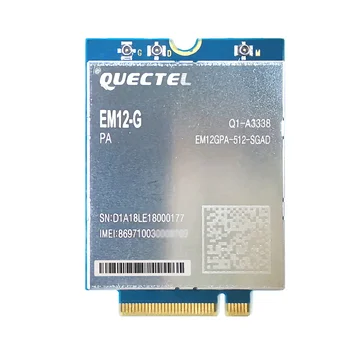 Модуль Quectel EM12-G Cat-12 LTE-A Pro с пиковой скоростью передачи данных 600 Мбит/с по нисходящей линии связи и 150 Мбит/с по восходящей линии EM12GPA-512-SGAD EM12