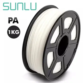 Нить для 3D-принтера SUNLU, прозрачная нейлоновая нить 1,75 мм, 1 кг/2,2 фунта с катушкой высокого качества и без пузырьков