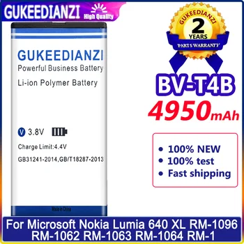 Новый Аккумулятор Bateria BV-T4B 4950 мАч, Сменный аккумулятор для Nokia Lumia 640XL RM-1096 RM-1062 RM-1063 RM-1064 RM-1066 Lumia 640 XL, Аккумулятор