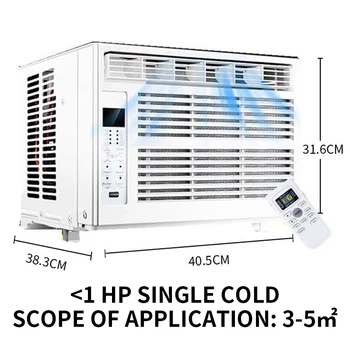 Оконный кондиционер Портативный холодильный кондиционер холодного 24-часового таймера с дистанционным управлением кондиционер