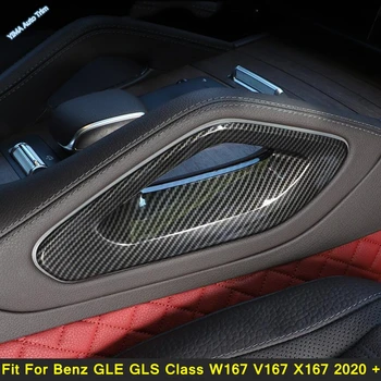 Отделка Крышки Подлокотника Центральной Консоли Подходит Для Mercedes Benz GLE GLS Class W167 V167 X167 2020 -2022 Аксессуары В Стиле Углеродного волокна