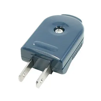 Переменный ток 250 В 10А, вращающийся на 90 градусов, 2-контактный разъем адаптера питания US Plug, бирюзовый