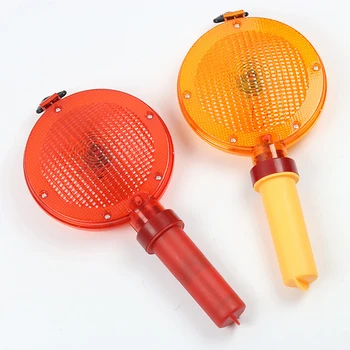 Портативная светодиодная баррикадная сигнальная лампа безопасности дорожного движения, аварийная стробоскопическая сигнальная лампа с кольцом для подвешивания, красный/желтый