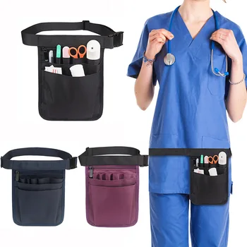 Поясная сумка для женщин, сумка через плечо, сумка-органайзер для медсестры, пояс, дополнительный карман, поясная сумка для медсестры, нейлон для аксессуаров, инструмент
