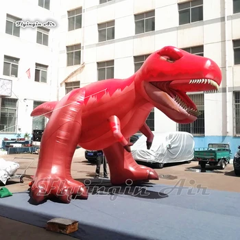 Представление Парада Надувной Динозавр 4,5 м Гигантская Животная Модель Airblown Jurassic Tyrannosaurus Rex Воздушный Шар Для Украшения Парка