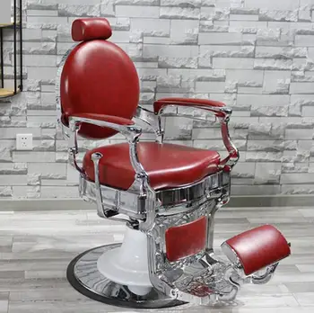 Роскошное парикмахерское кресло в стиле ретро, большое кресло, мужское парикмахерское кресло, которое можно наклонять вверх и вниз, кресло Yalong, парикмахерское специальное кресло