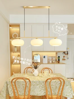 Столовая подвесная лампа простая современная японская креативная барная стойка с хурмой, настольная лампа, пастырский крем, ветряной бытовой стол