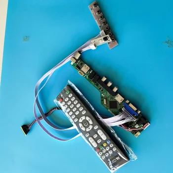 ТВ АУДИО USB VGA ЖК-светодиодный контроллер драйвер платы комплект дисплея для 40pin LP173WD1-TLG2 1600X900 панель экрана